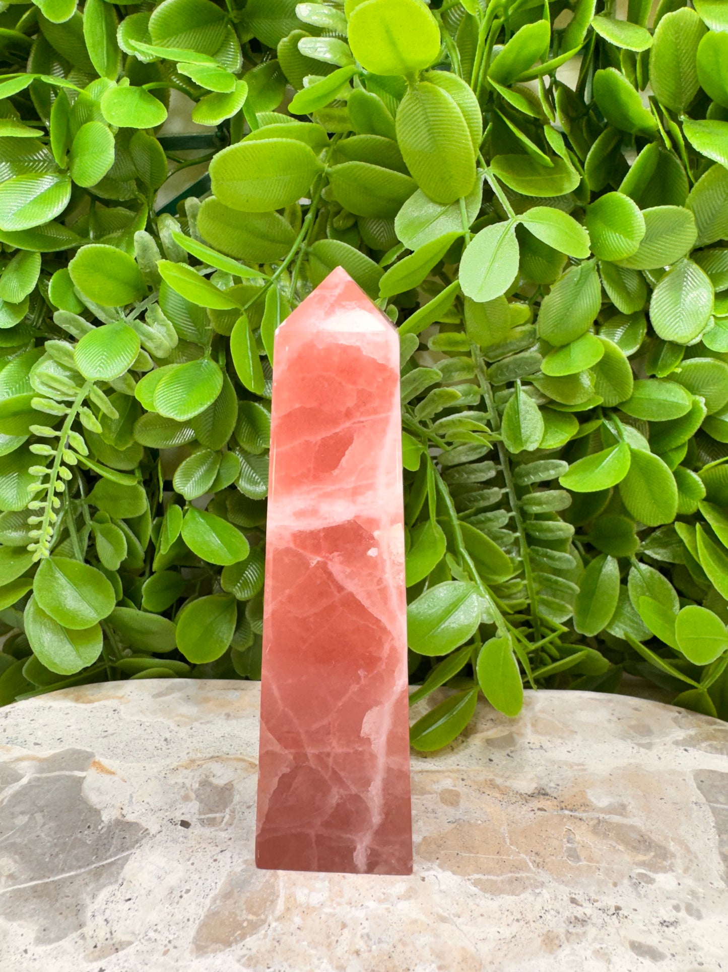 Rose Calcite Tower 306g