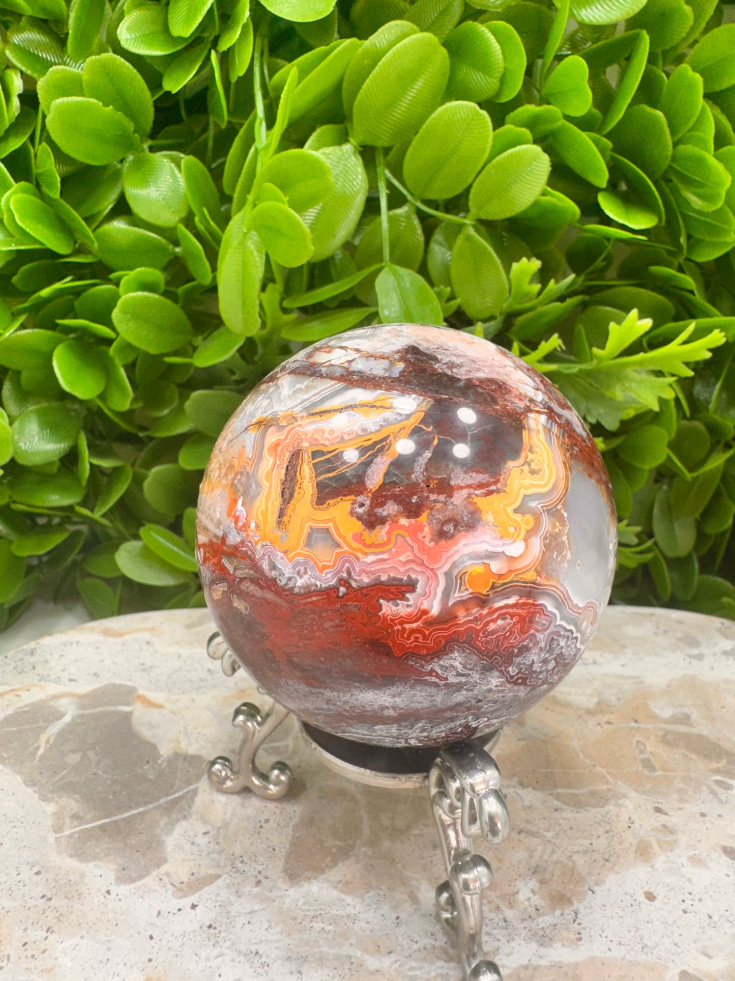 Mexican Agate Sphere 485g