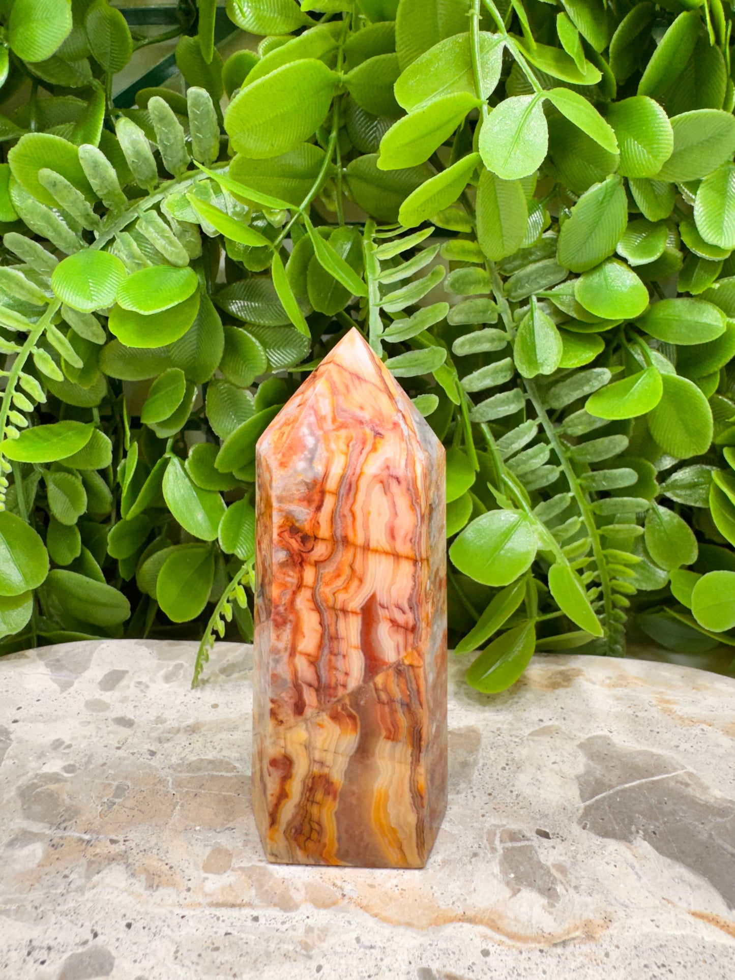 Crazy Lace Agate Tower 224g