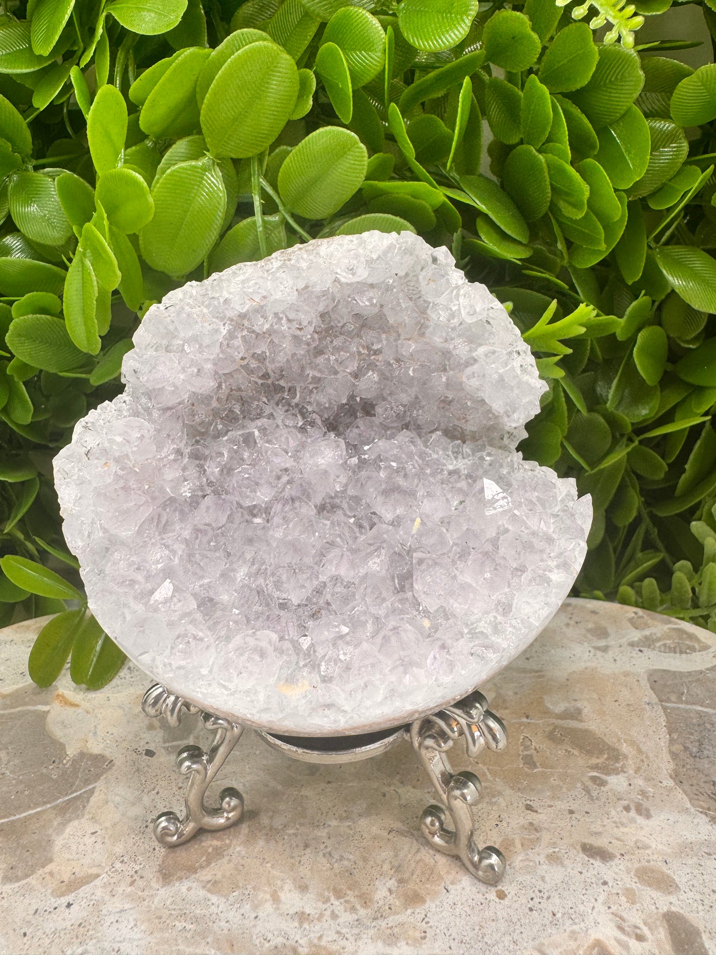 Druzy Amethyst Half Sphere 568g