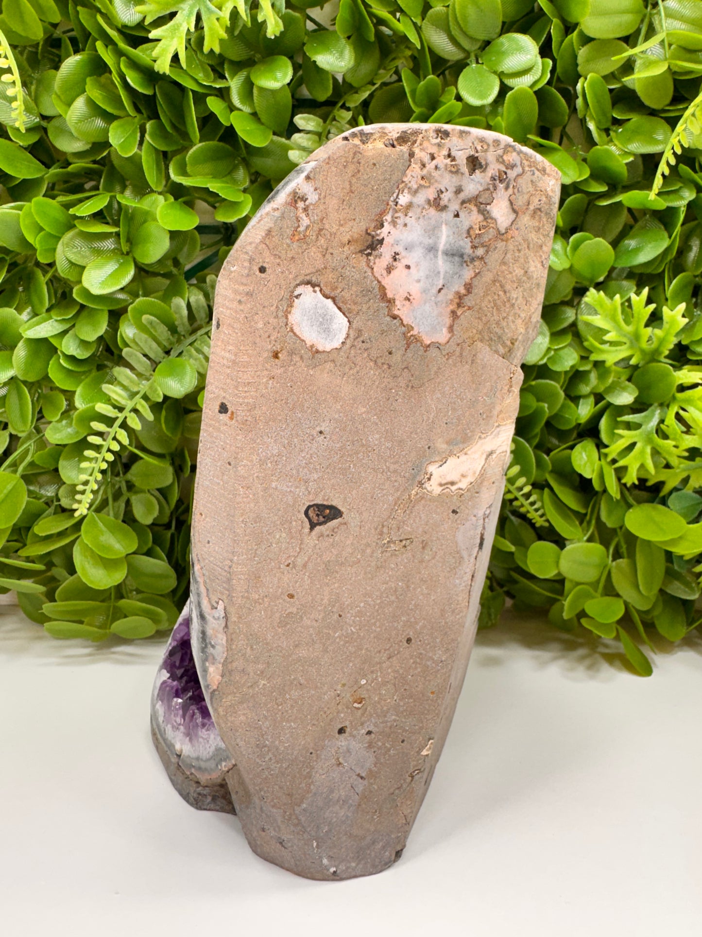 Amethyst Freeform With Calcite 3004g