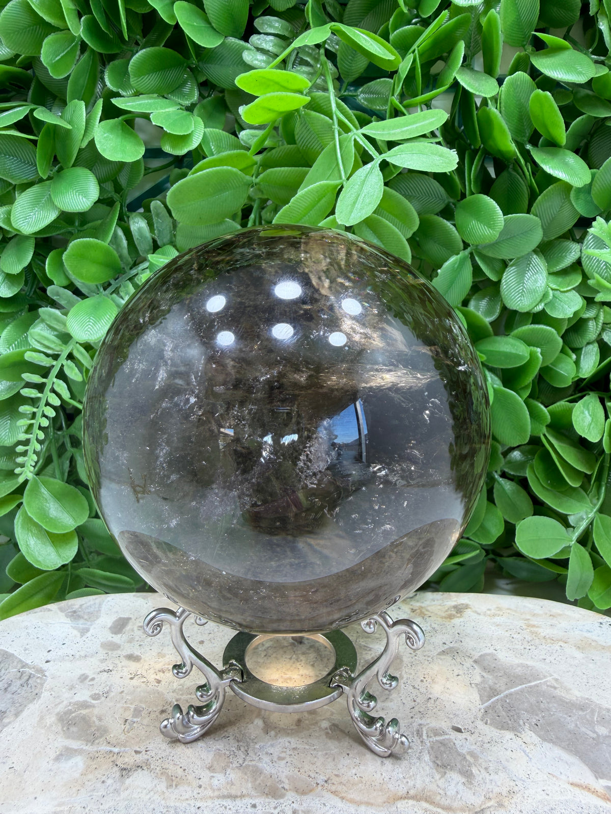 Smokey Quartz Sphere 1596g | Grounding • Protection • Calm