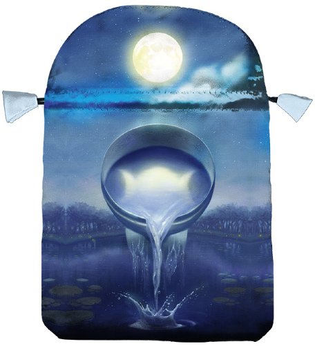 TAROT BAG SATIN SILVER WITCHCRAFT