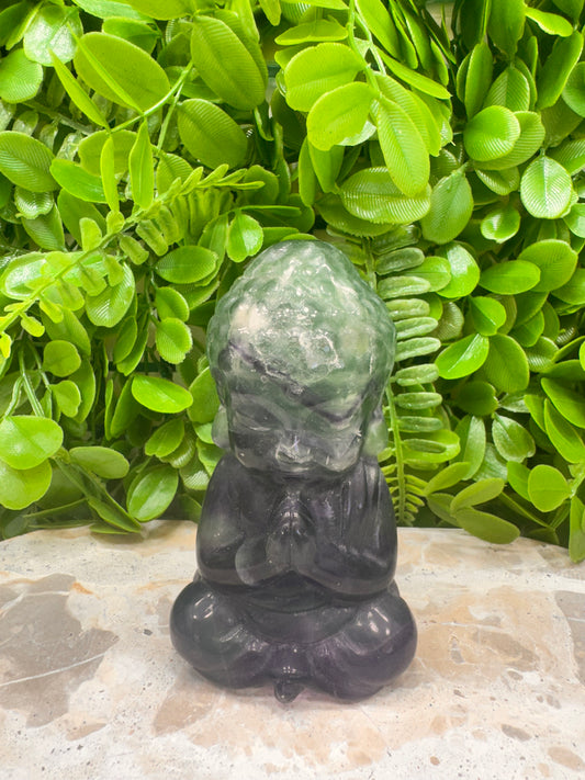 Fluorite Buddha 586g
