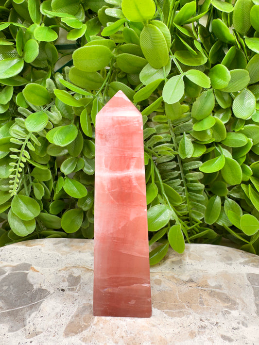 Rose Calcite Tower 306g