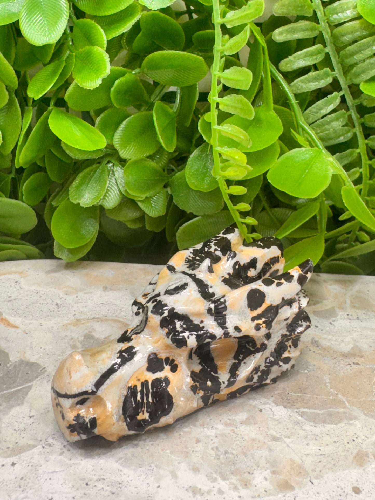 Picture Jasper Dragon Skull 122g