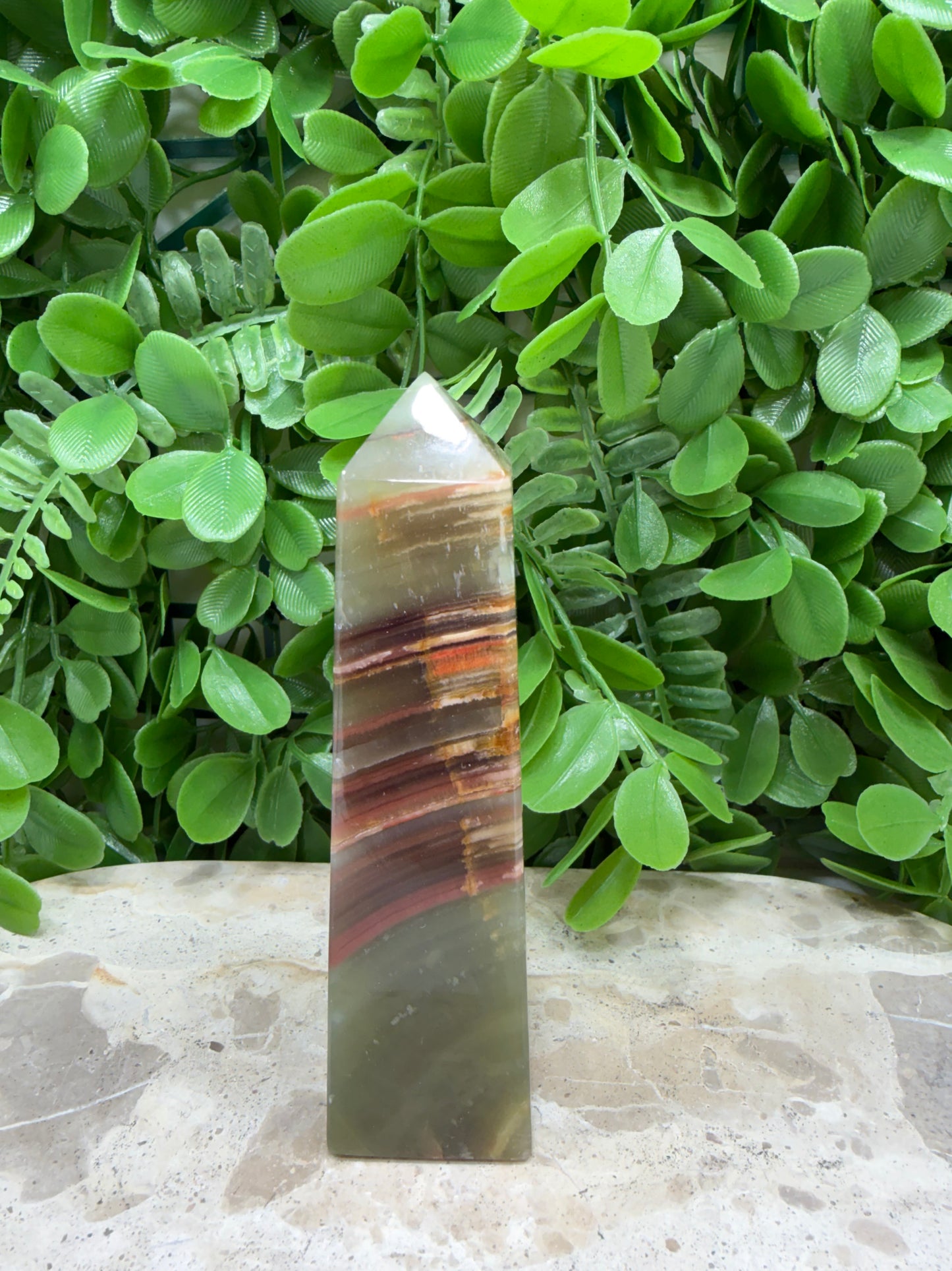 Green Banded Tower 242g