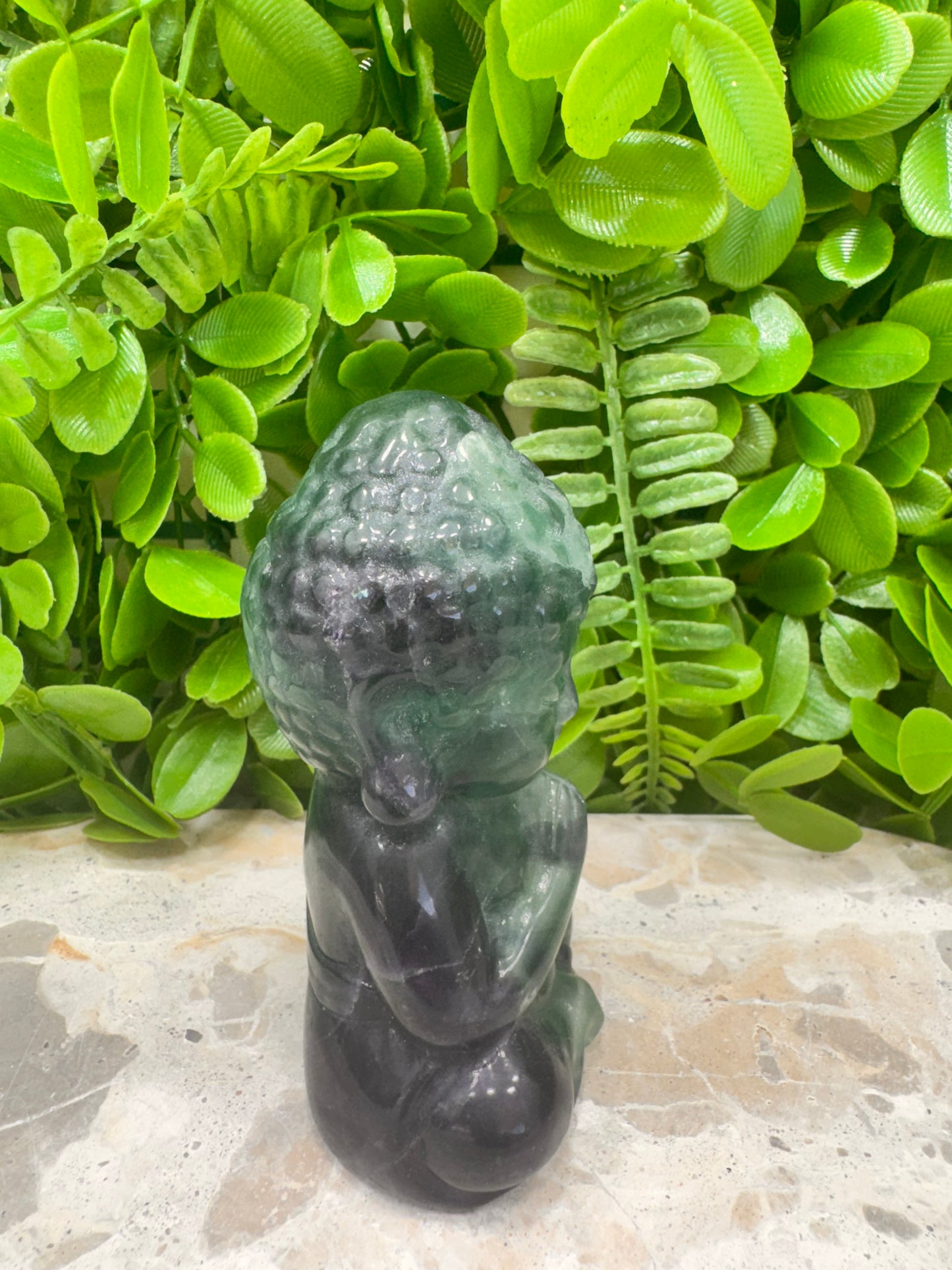 Fluorite Buddha 386g