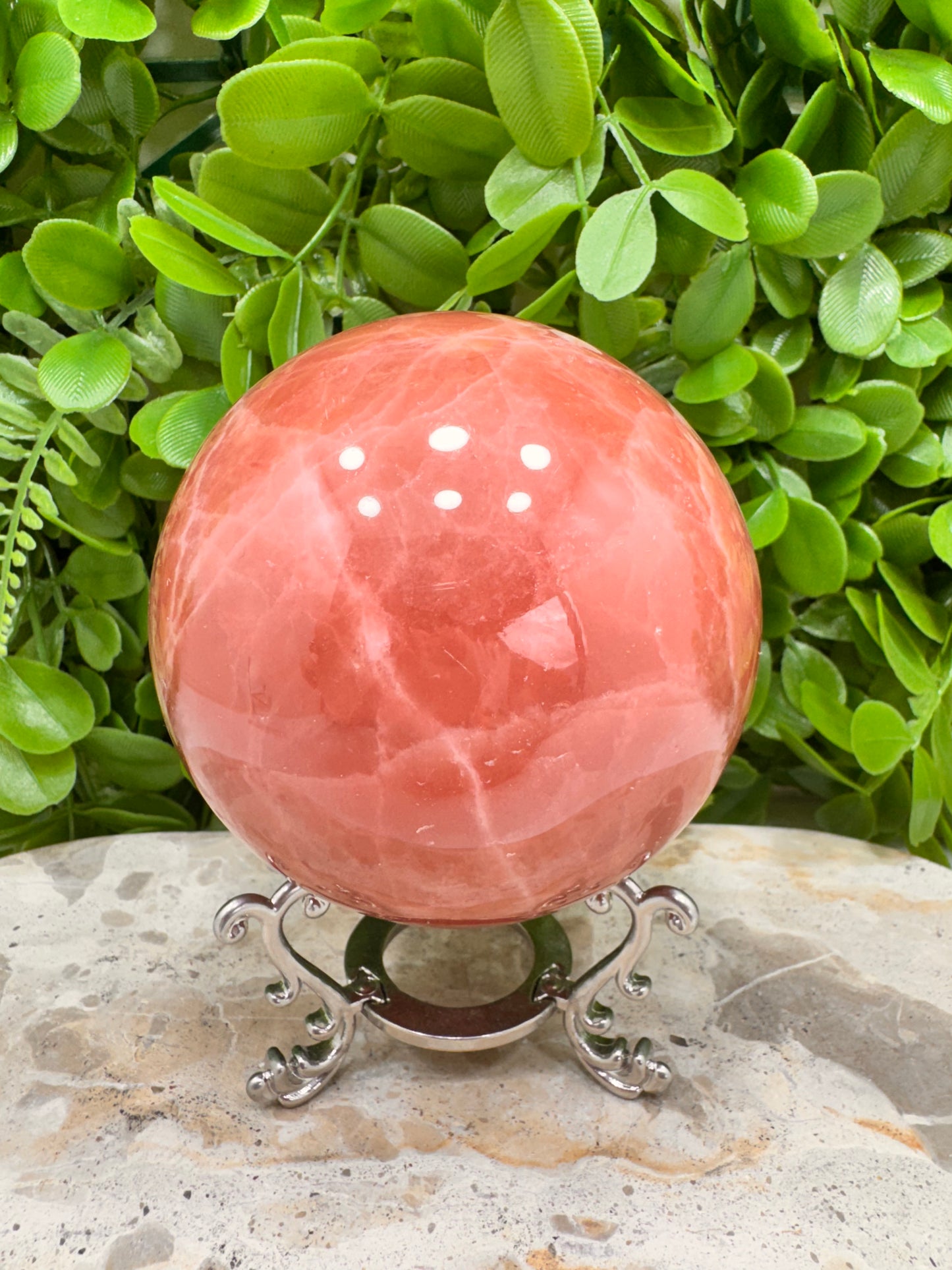 Rose Calcite Sphere 1056g