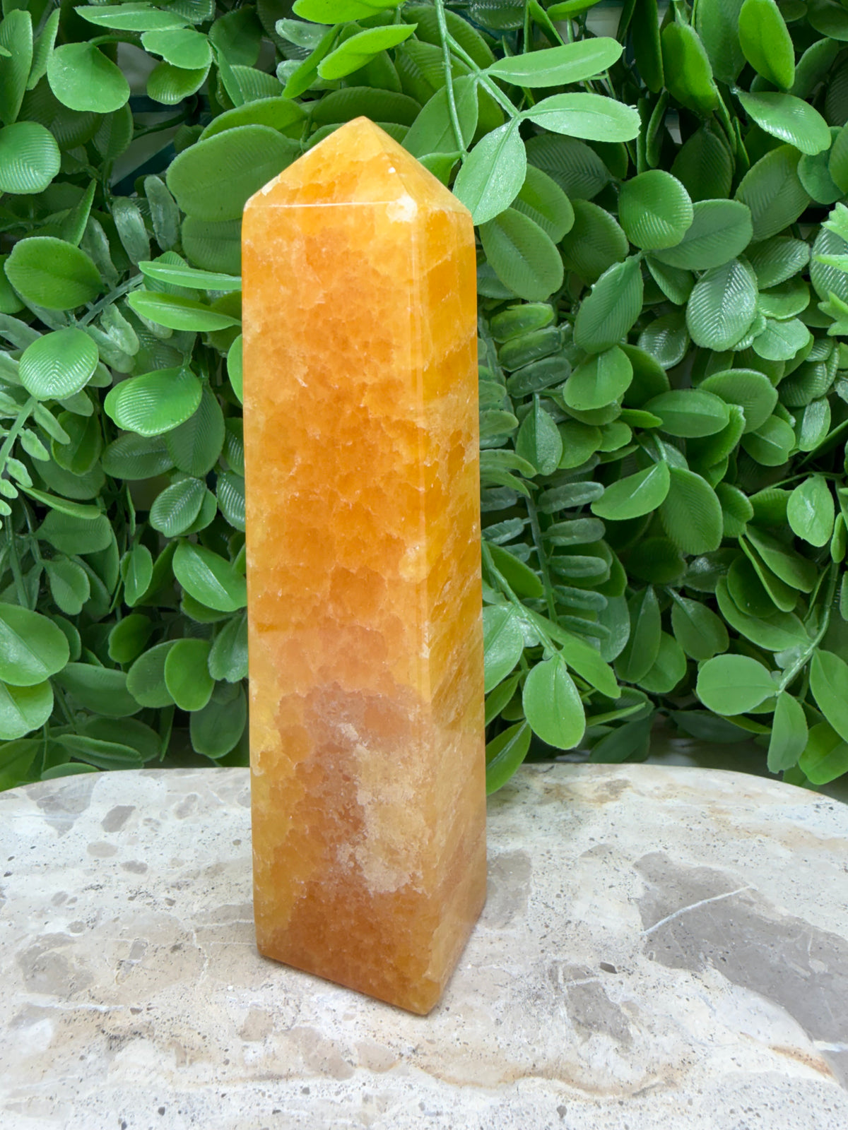 Crystallised Orange Calcite Tower 404g| Energy • Joy • Creativity hi