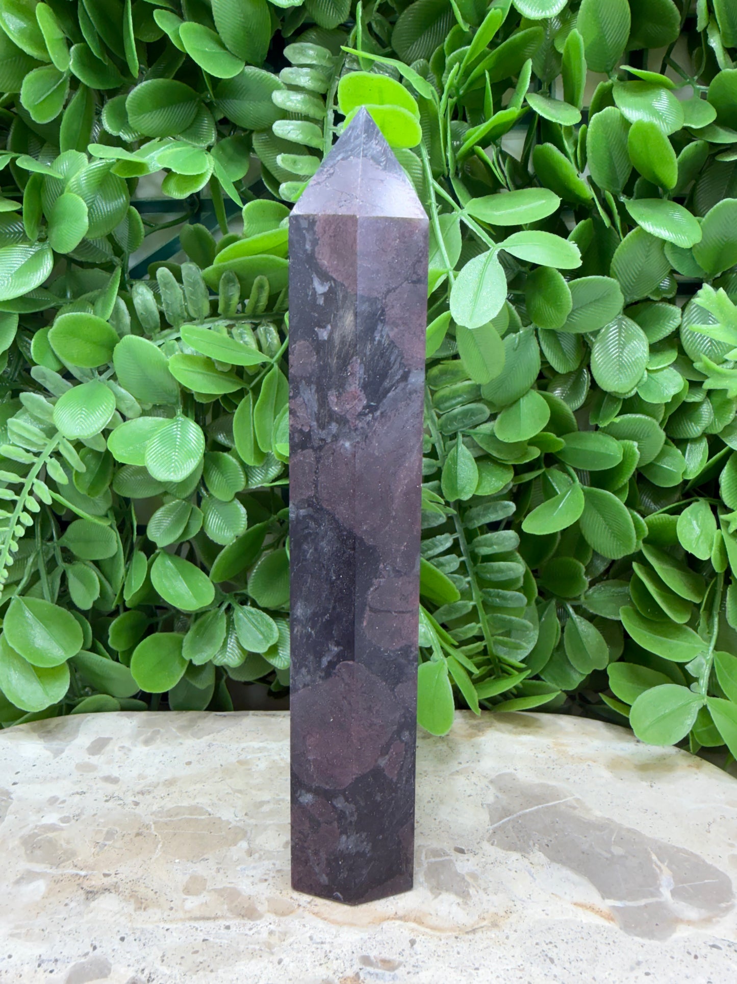 Garnet With Arfvedsonite Tower 448g