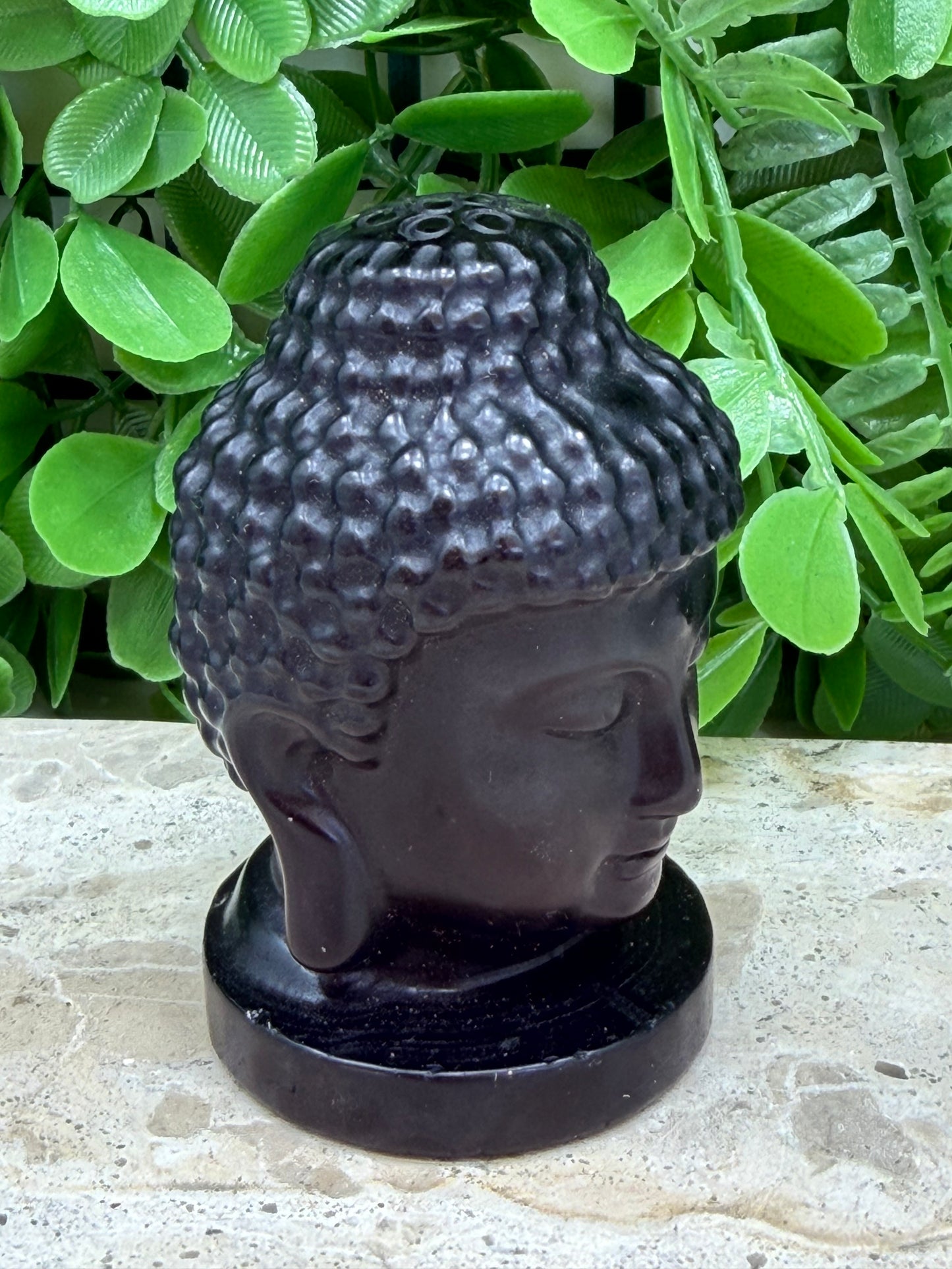 Black Obsidian Buddha Head 248g