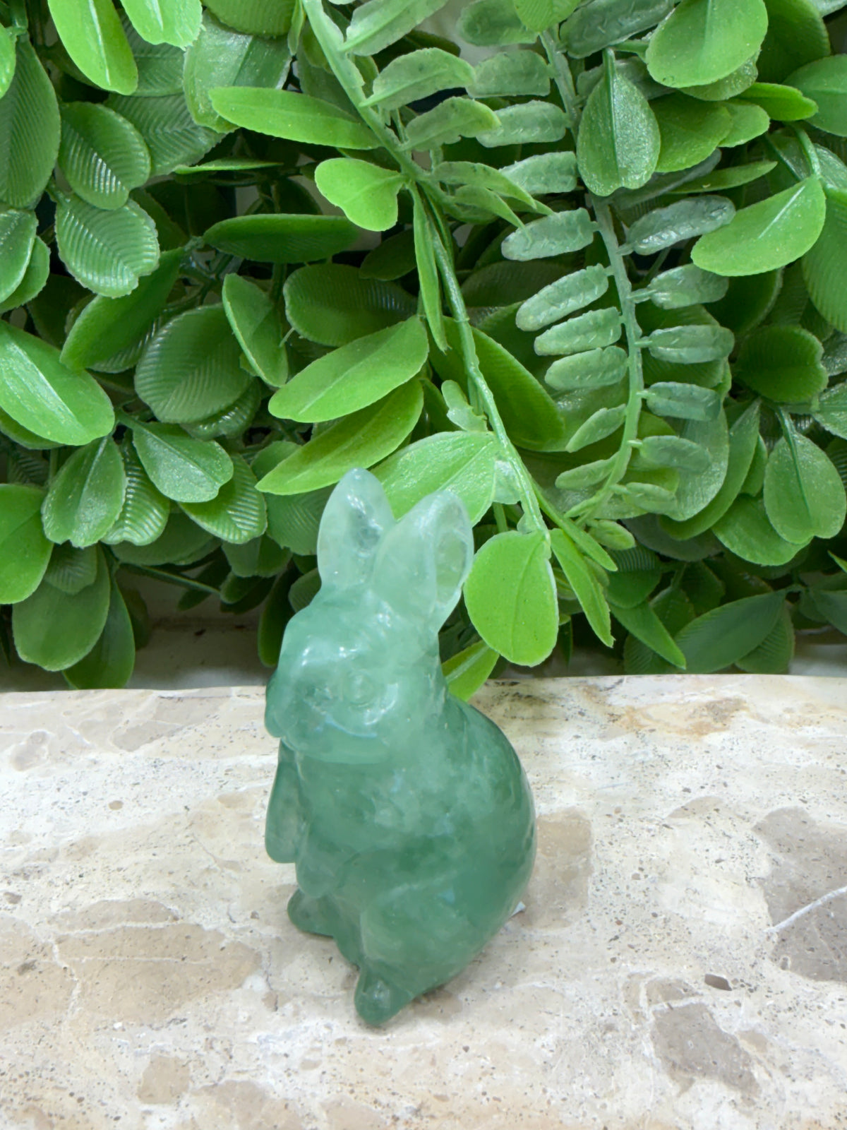 Green Fluorite Rabbit 72g | Clarity • Focus • Balance