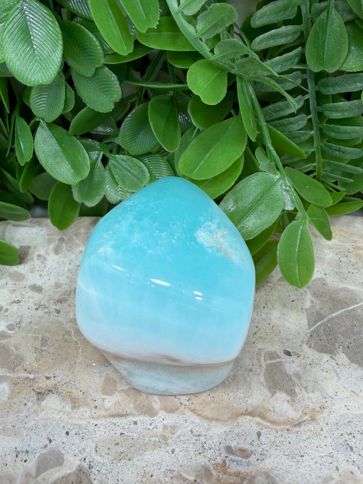 Aqua Caribbean Calcite Freeform 310g