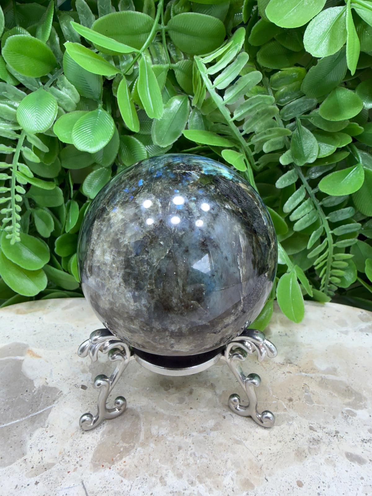 Labradorite Sphere | Protection • Intuition • Transformation