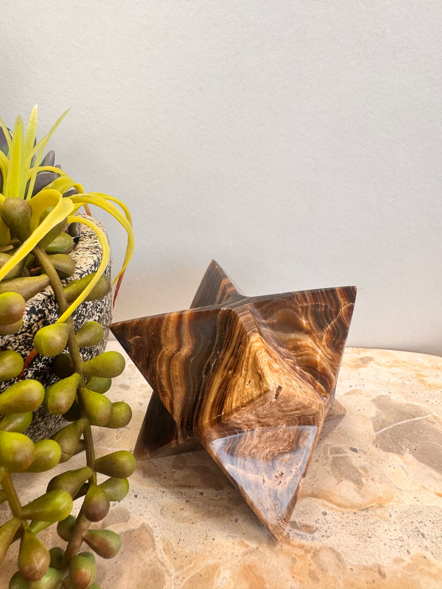 Chocolate Calcite Merkaba 372g