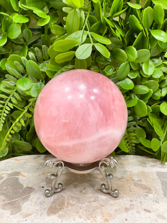 Rose Quartz Sphere 984g