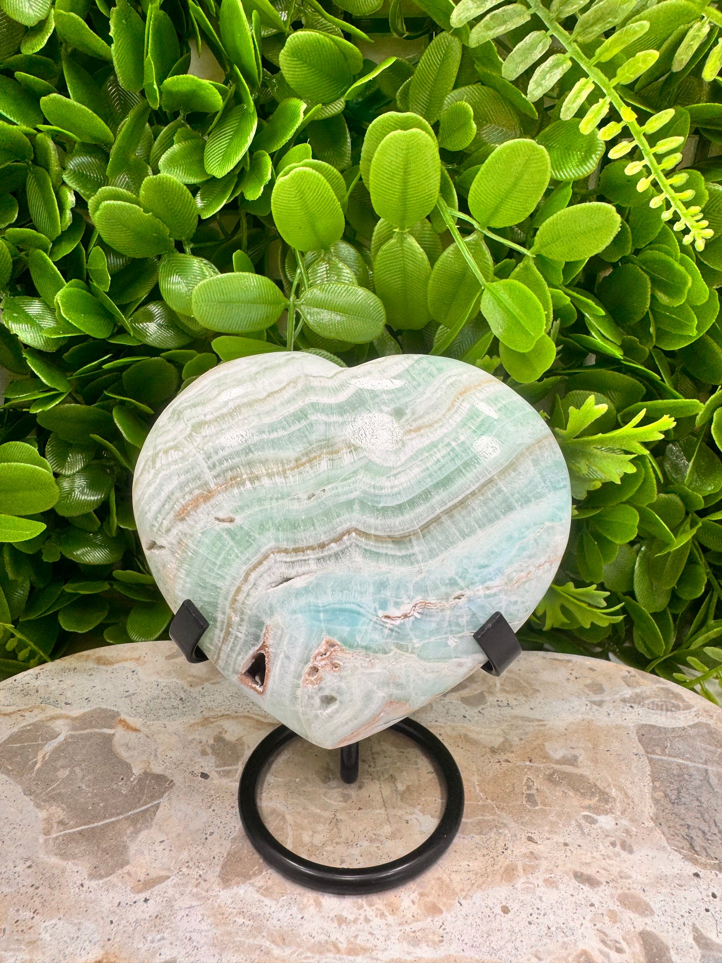 Caribbean Calcite Heart 598g