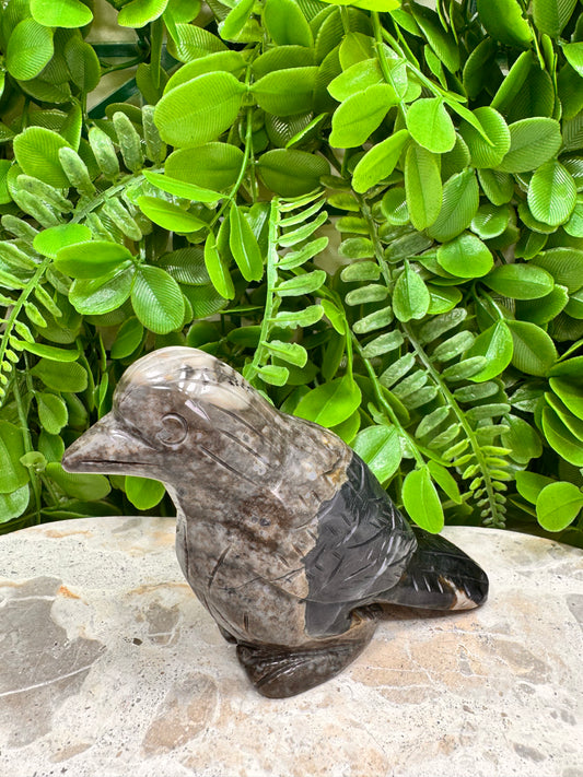 Volcanic Agate Bird 344g