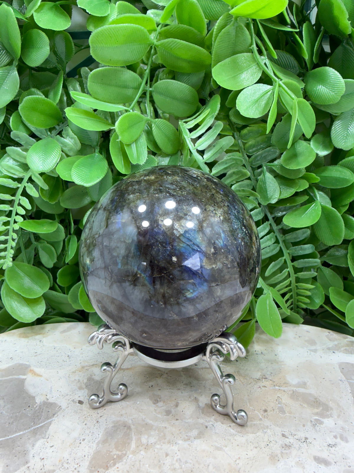 Labradorite Sphere | Protection • Intuition • Transformation
