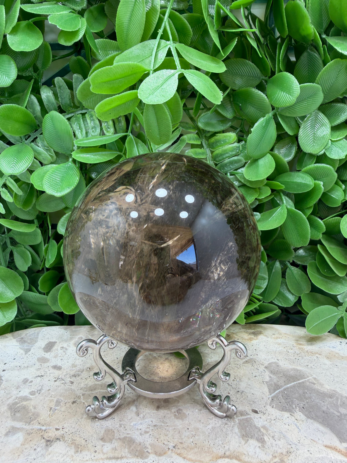 Smokey Quartz Sphere 814g | Grounding • Protection • Calm