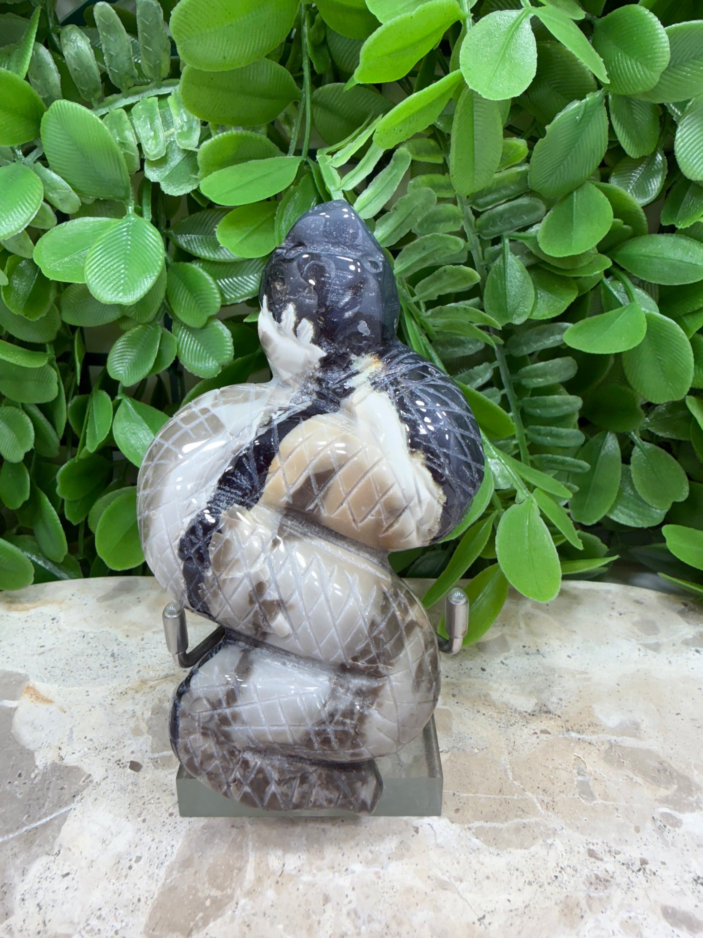 Volcanic Agate Snake 202g