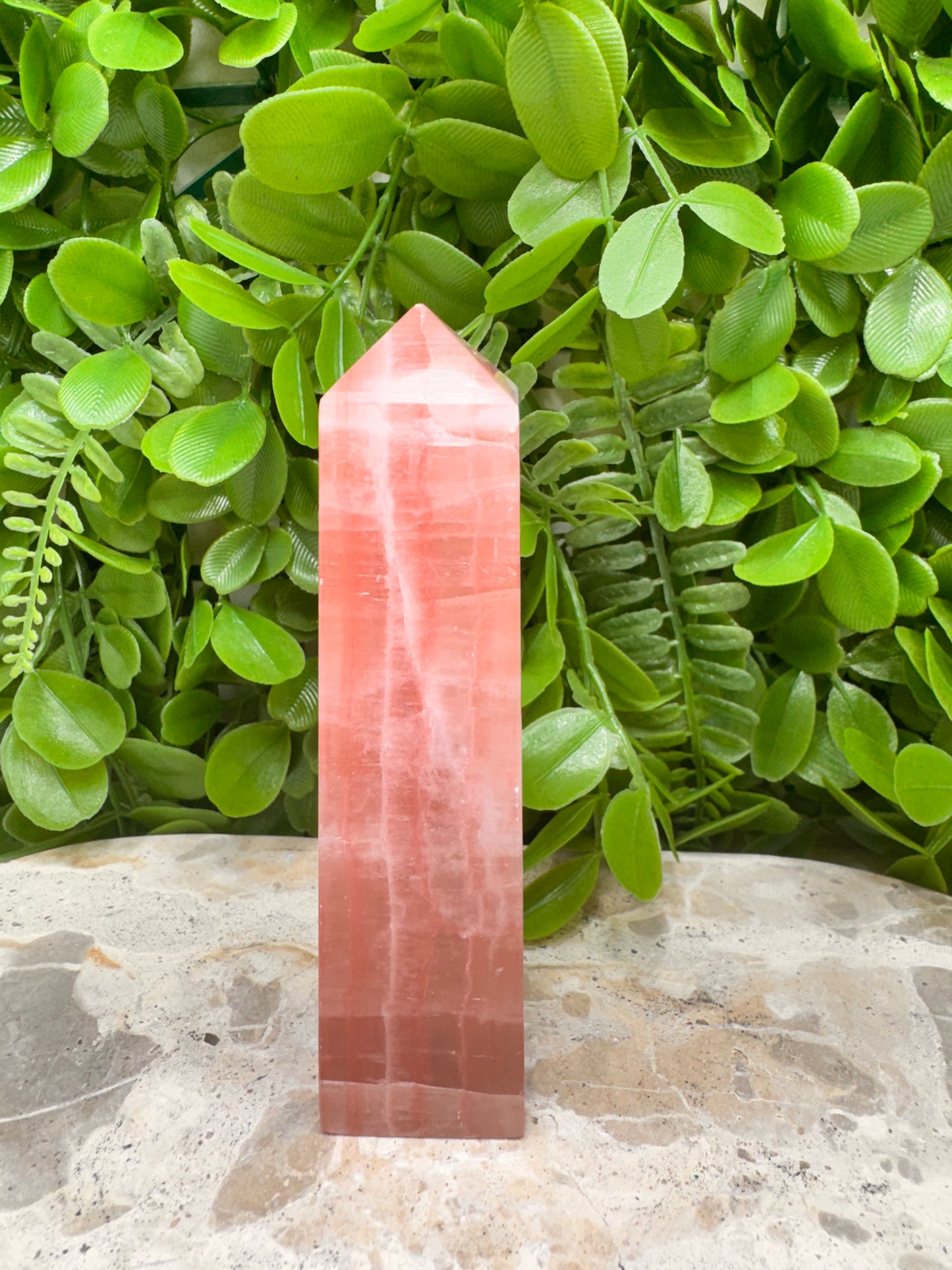 Rose Calcite Tower 282g