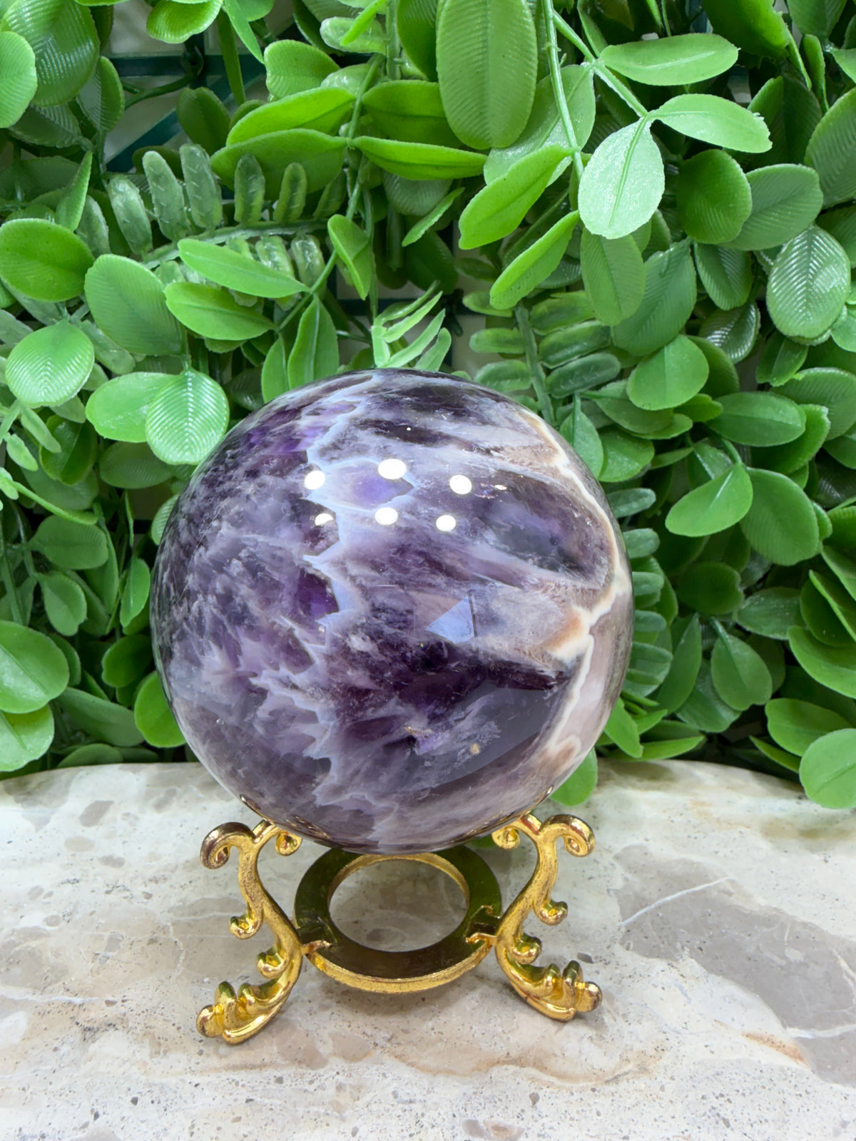 Flower Amethyst Sphere 648g
