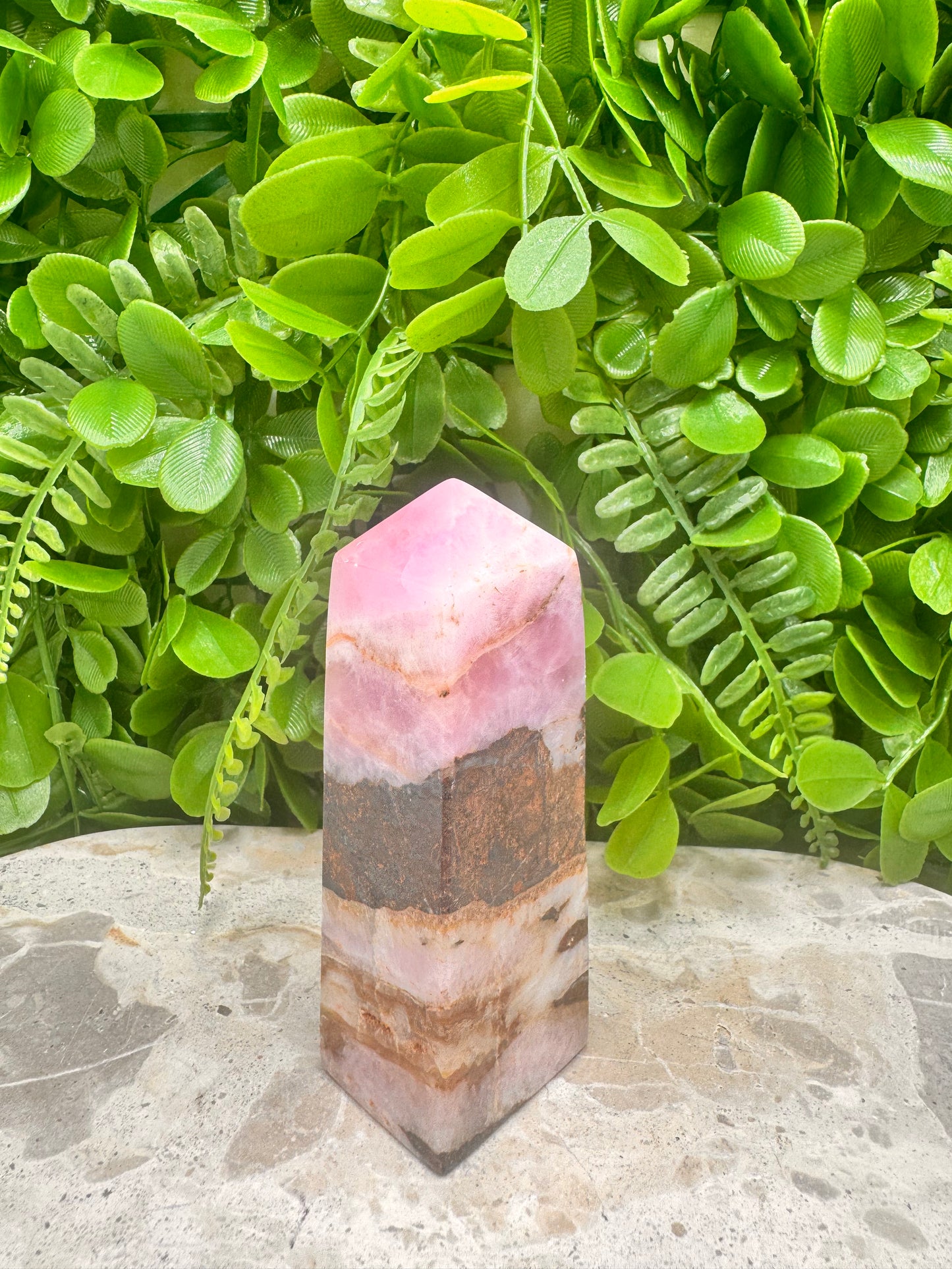 Pink Aragonite Point 242g