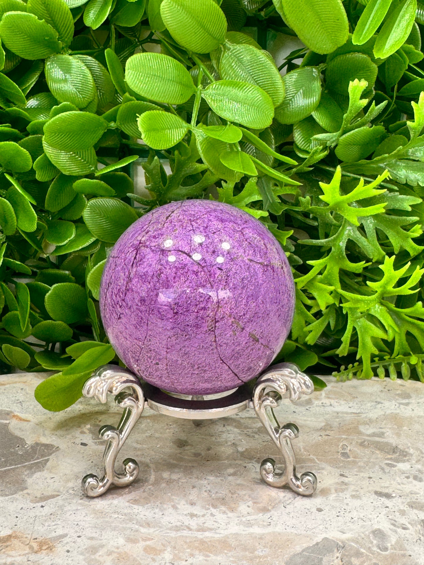 Stichtite / Serpentine Sphere 256g