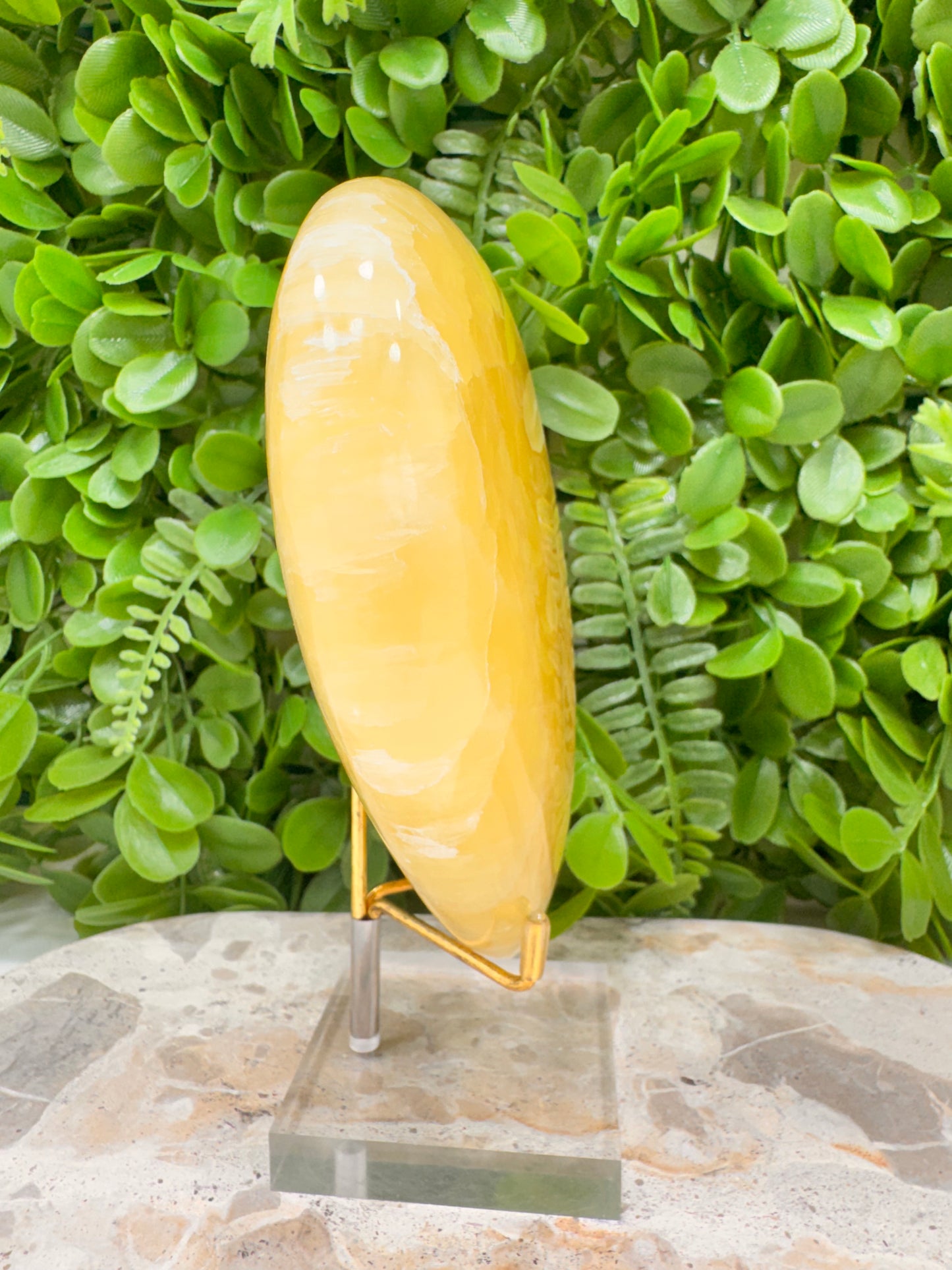 Lemon Calcite Heart 1316g