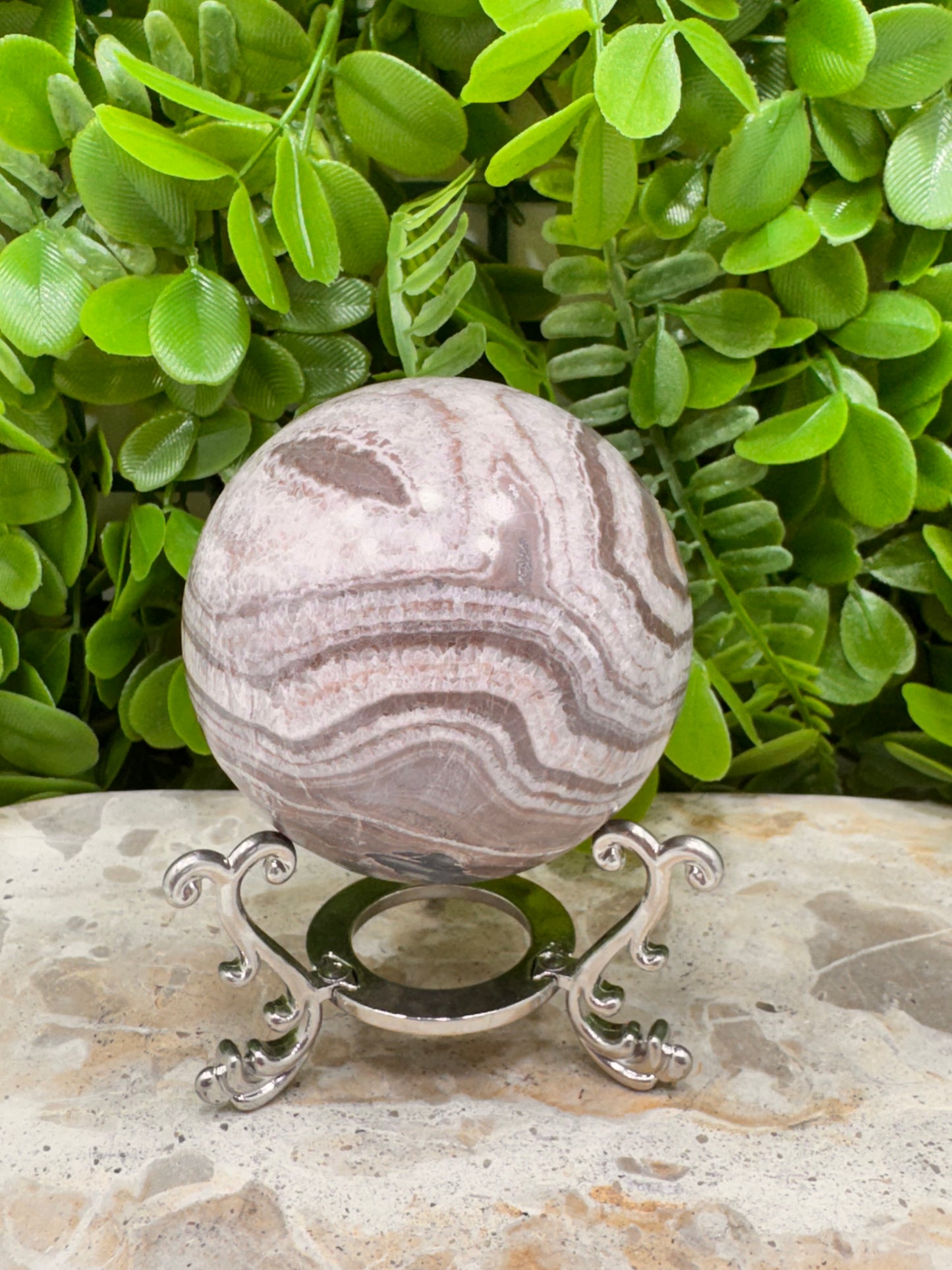 Chocolate Aragonite Sphere 412g