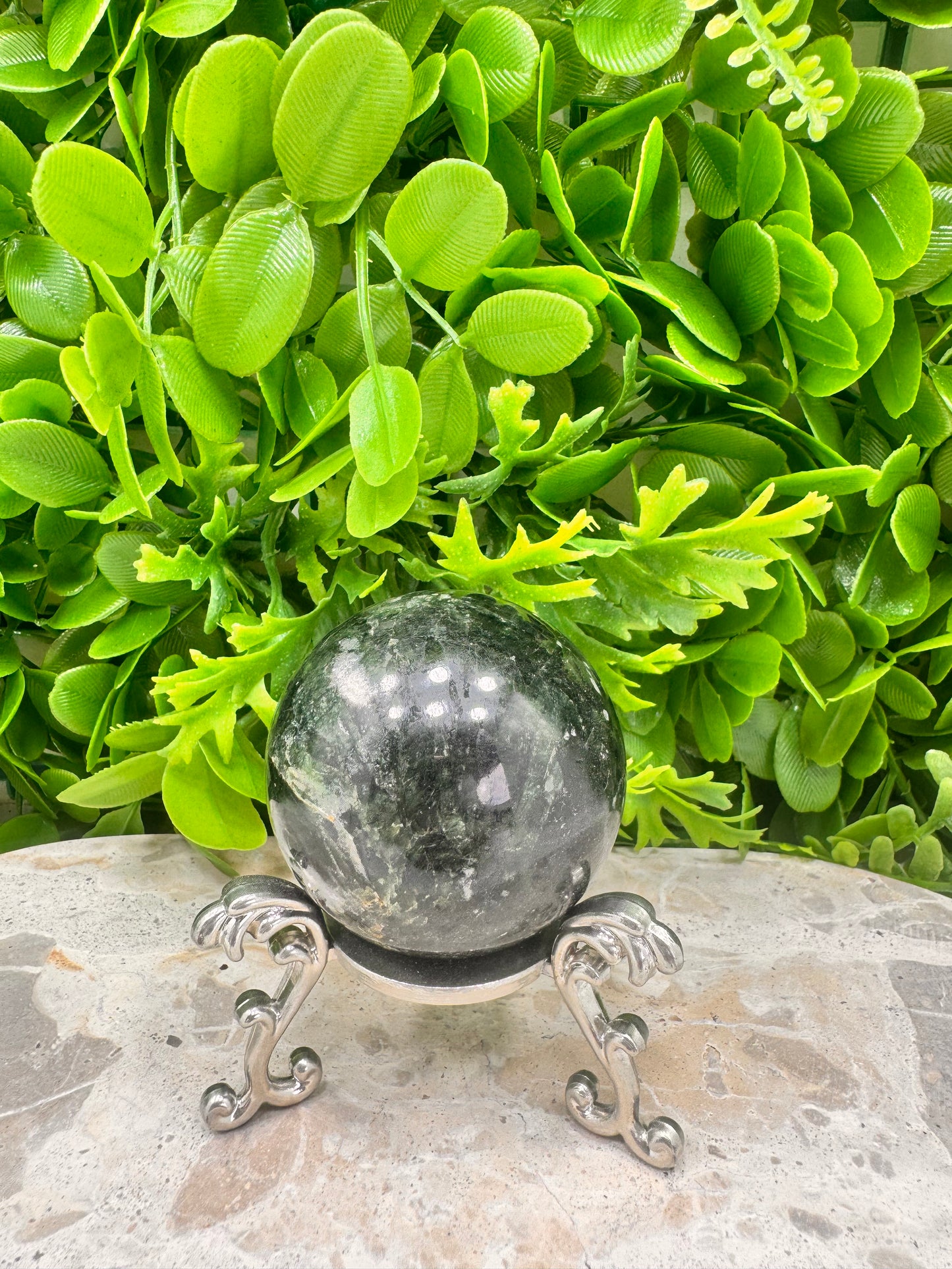 Green Tourmaline Sphere 244g