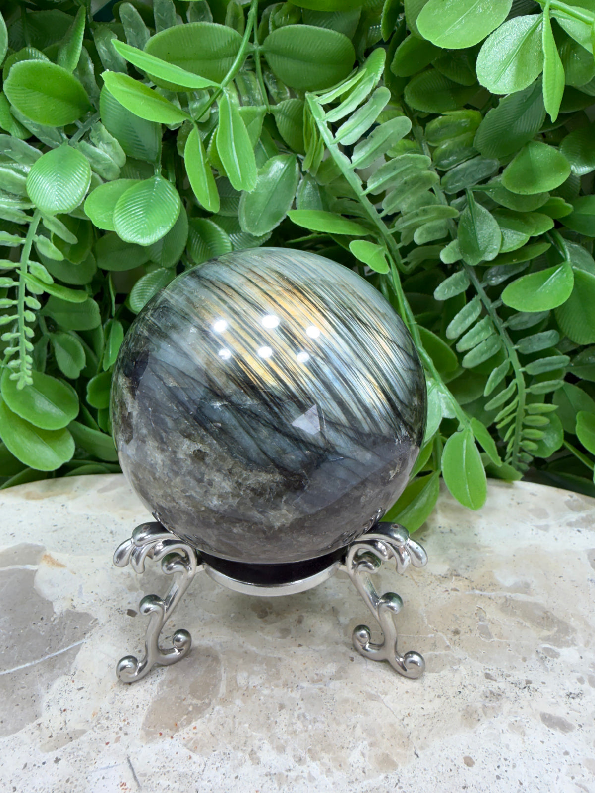 Labradorite Sphere | Protection • Intuition • Transformation