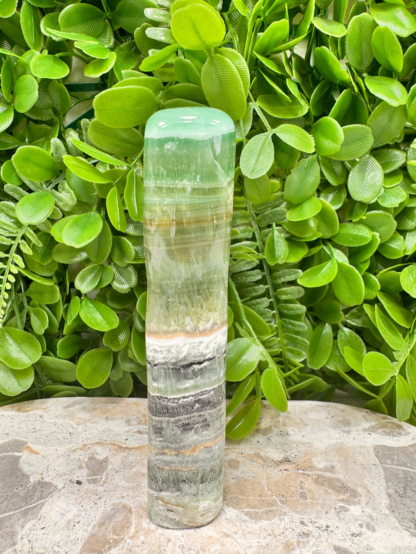 Emerald Kiwi Calcite Freeform 504g