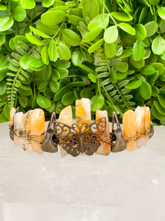 Citrine Butterfly Raven Tiara 100g