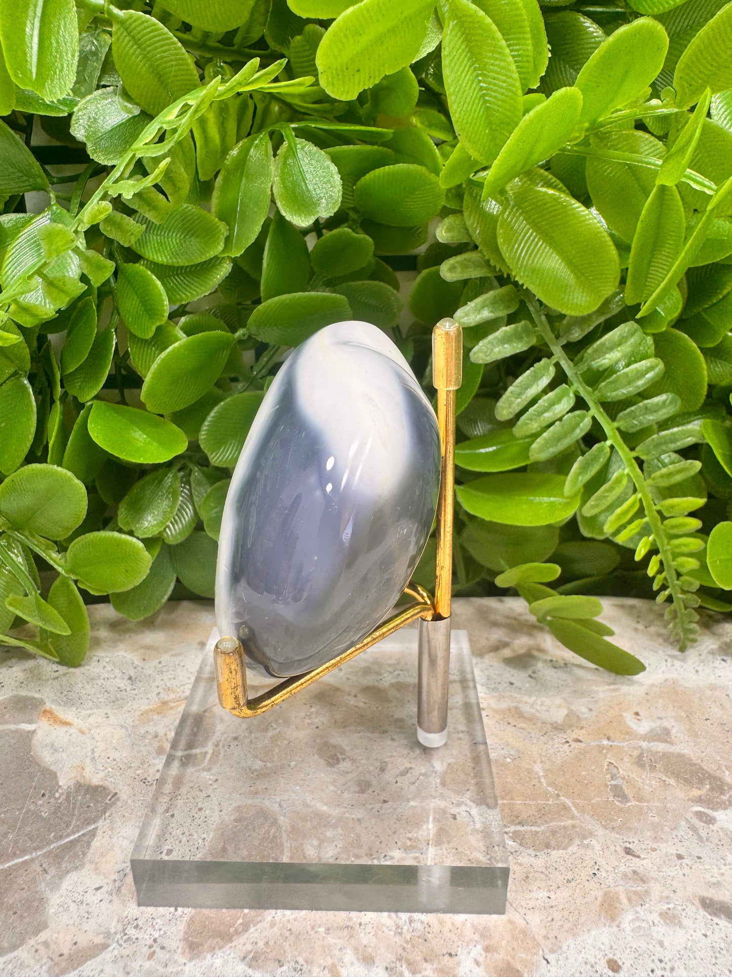 Orca Agate Heart 192g