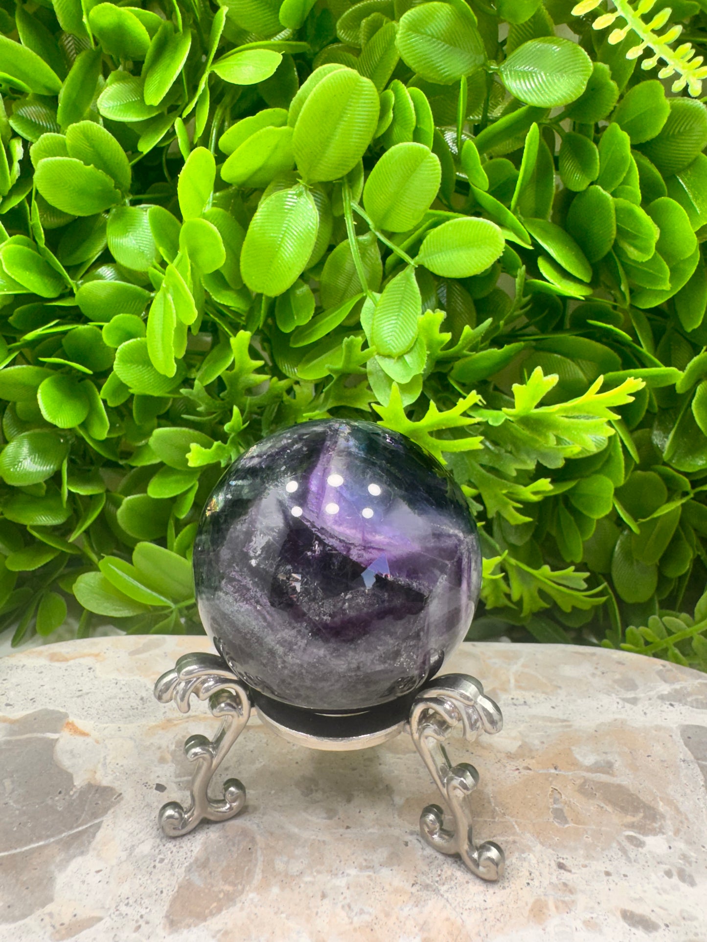 Purple Fluorite Sphere 362g