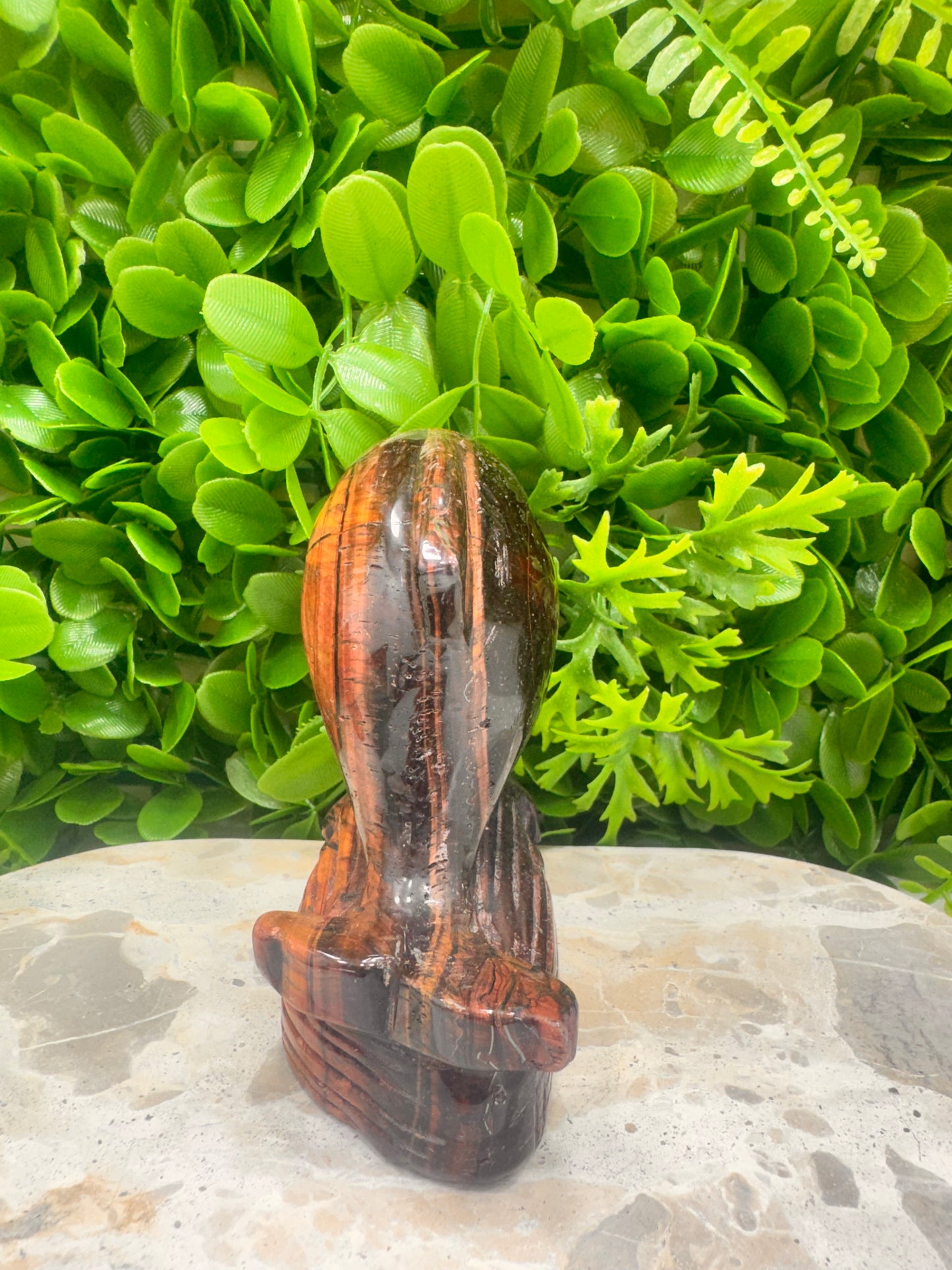Red Tigers Eye Dolphin 616g