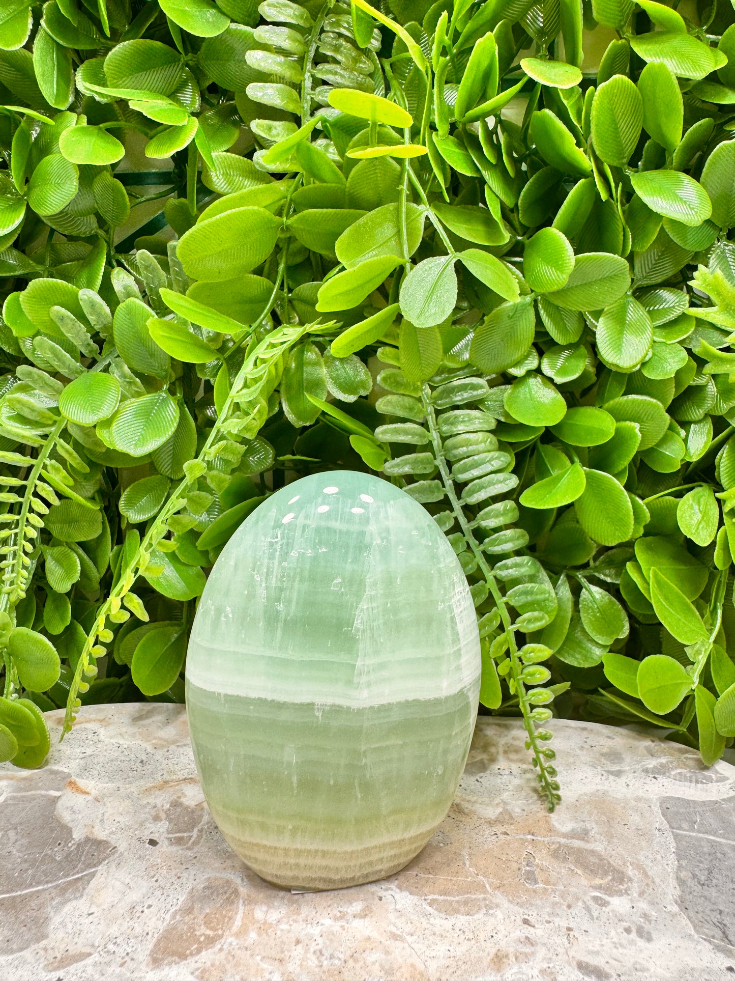 Standing Pistachio Calcite 380g