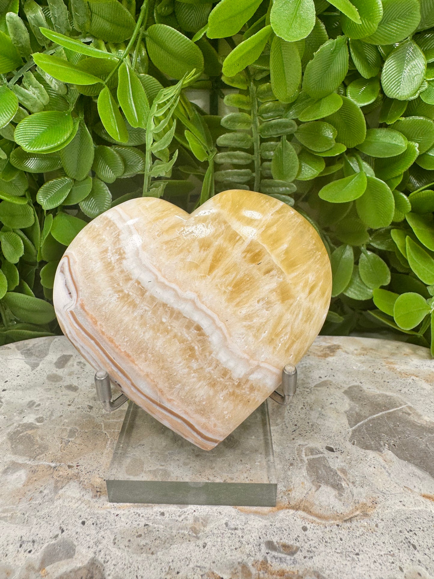 Pineapple Calcite Heart 206g