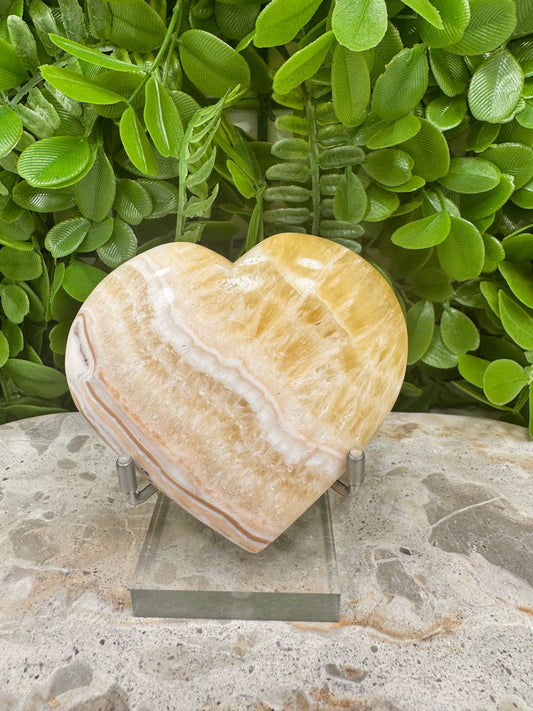 Pineapple Calcite Heart 206g