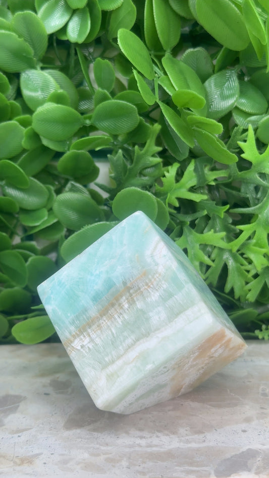 Caribbean Calcite Cube 428g