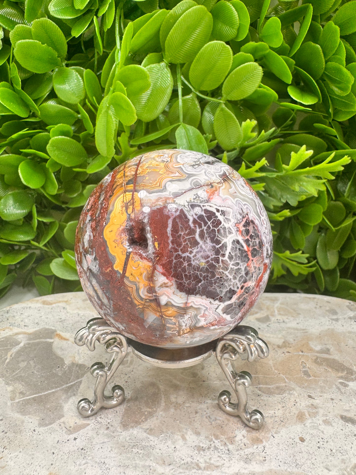 Mexican Agate Sphere 485g