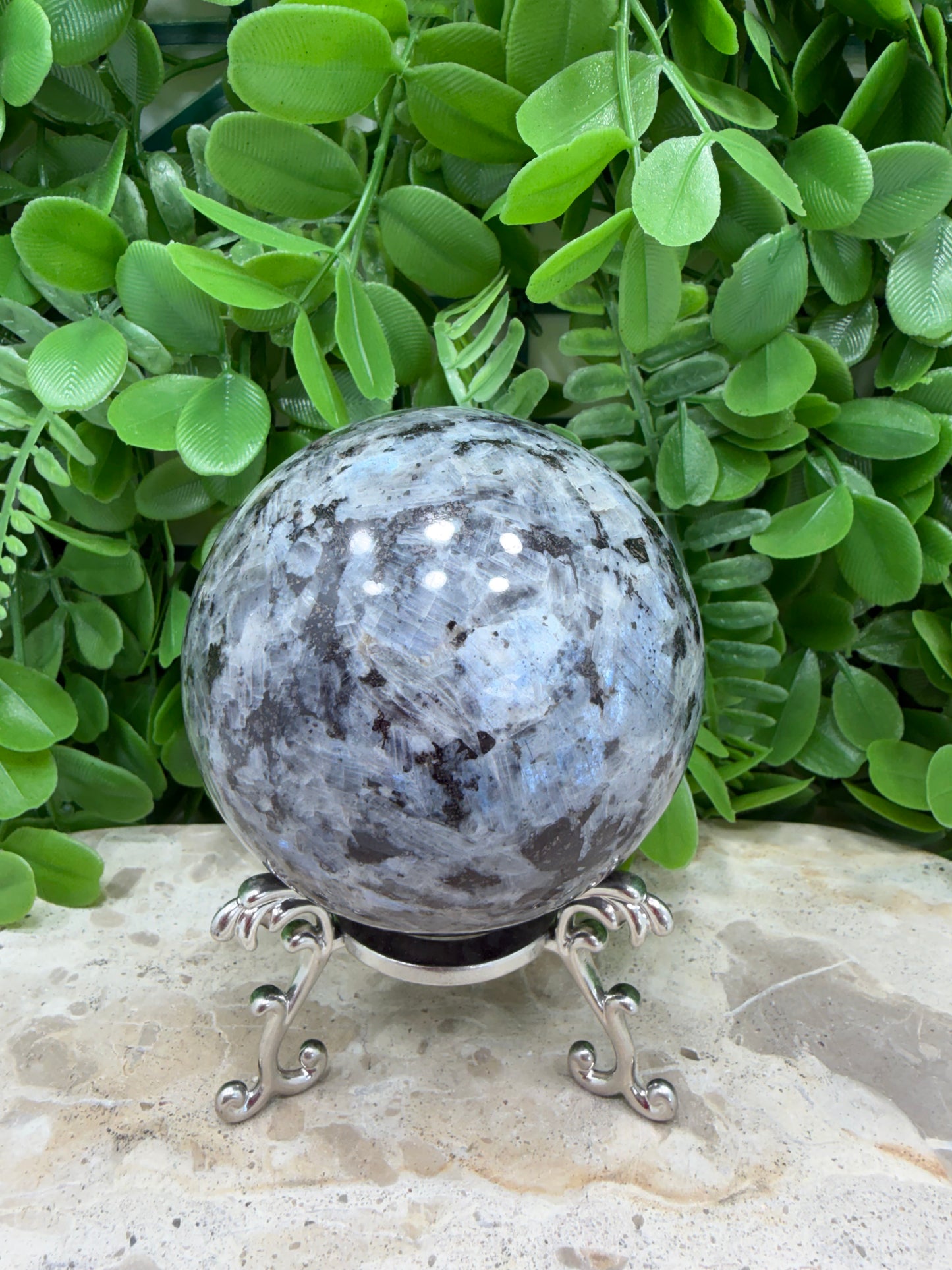 Larvikite Sphere 649g