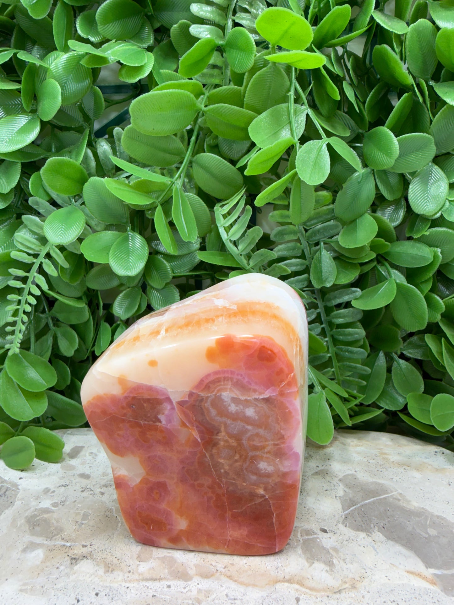 Pink Aragonite Freeform 492g