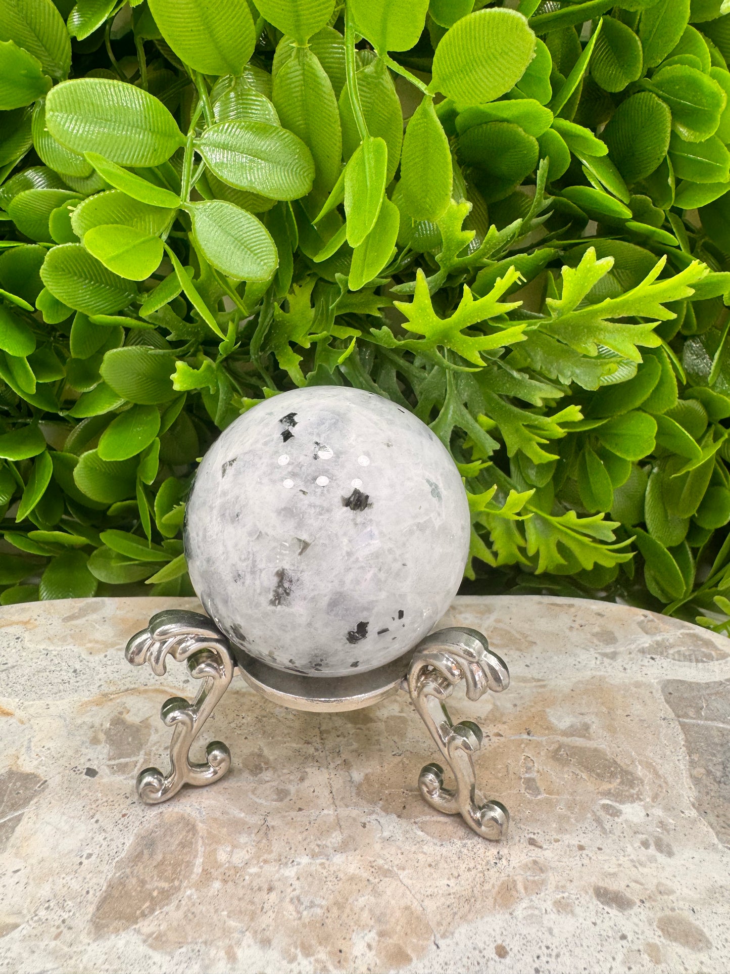 Rainbow Moonstone Sphere 226g
