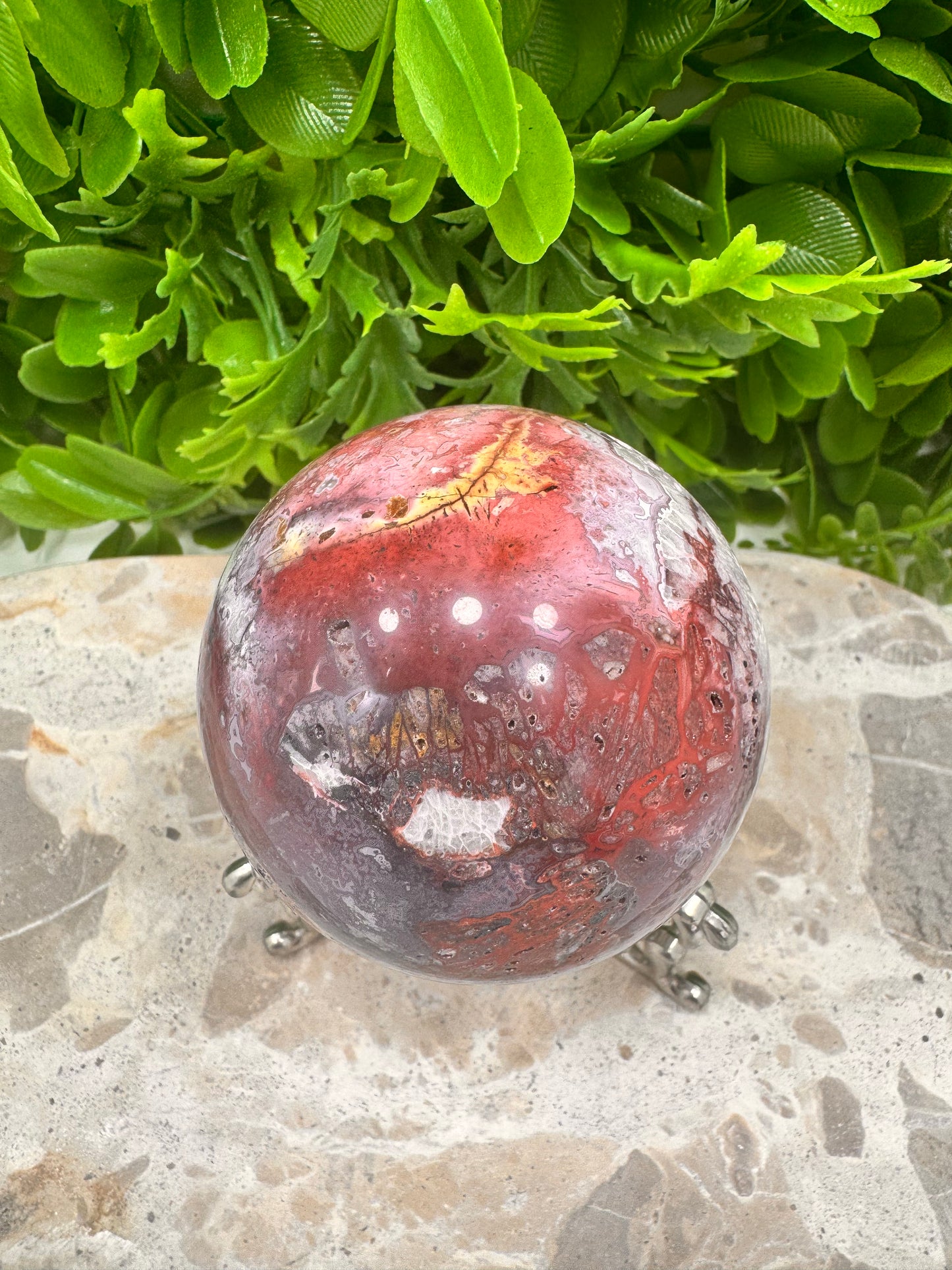 Mexican Agate Sphere 374g