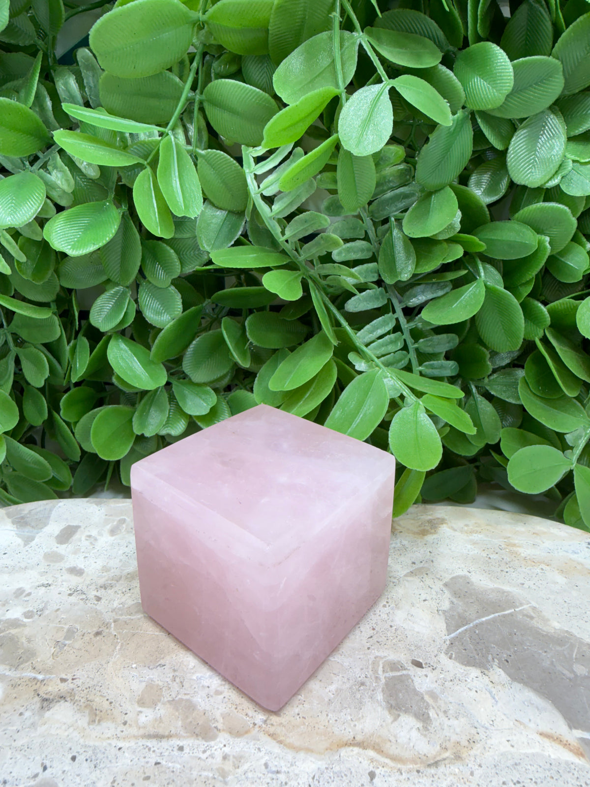 Rose Quartz Cube 310g | Love • Compassion • Healing