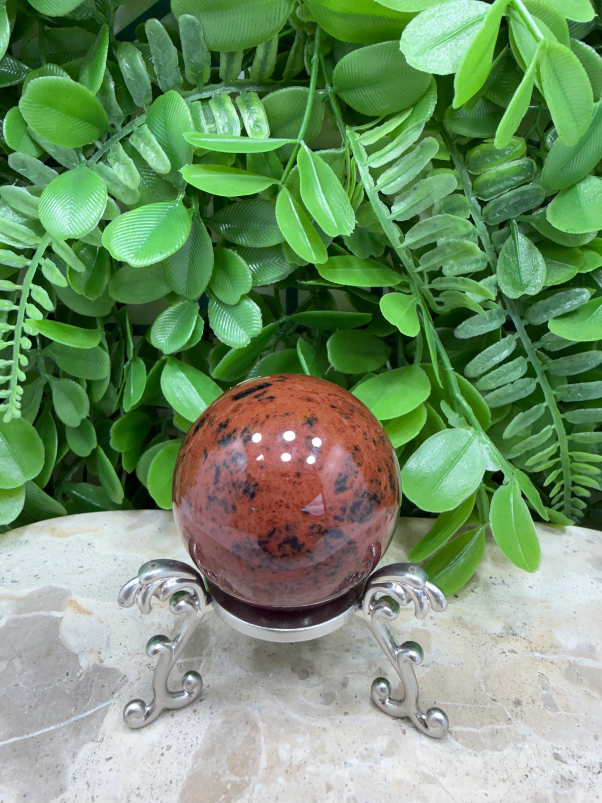 Mahogany Obsidian Sphere | Grounding • Strength • Protection